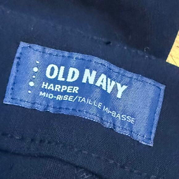 Old Navy Womens 12 Regular Blue Harper Mid Rise Slacks Work Pants Corporatecore - Picture 7 of 9